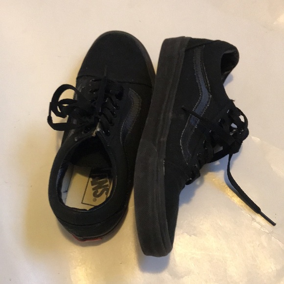 Vans old skool off the wall shoes black womens 6.5 men’s 5 - Picture 6 of 9